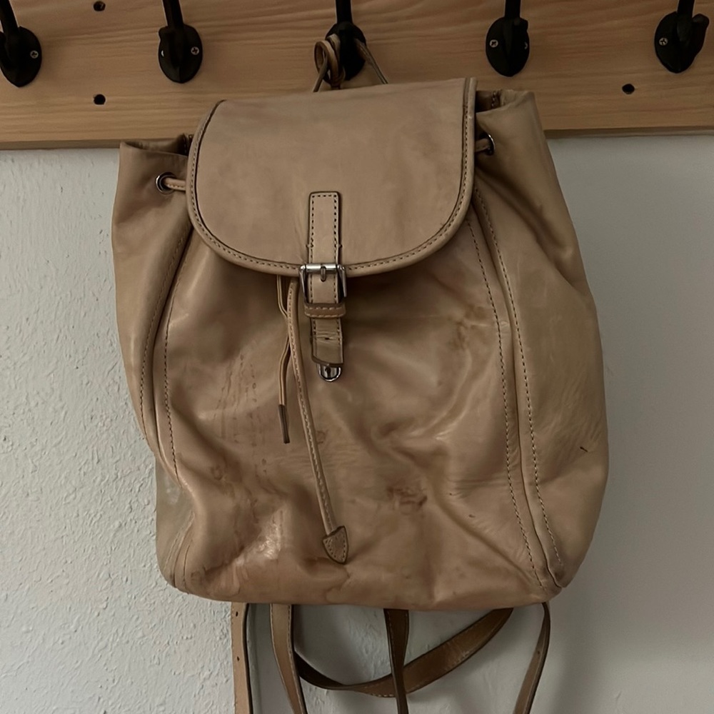 J Crew leather backpack bag